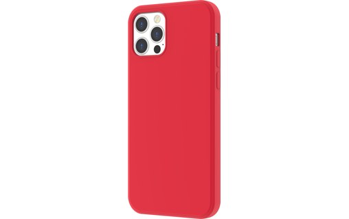 Novodio - Coque en silicone pour iPhone 12 & 12 Pro - Rouge