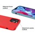 Novodio - Coque en silicone pour iPhone 12 Pro Max - Rouge
