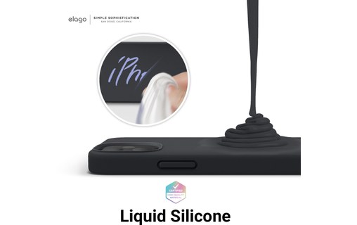 Elago Silicon Case Noir - Coque pour iPhone 12 mini