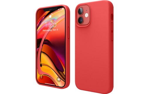 Elago Silicon Case Rouge - Coque pour iPhone 12 mini