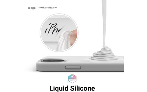 Elago Silicon Case Blanc - Coque pour iPhone 12 mini