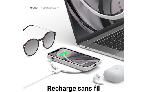 Elago Silicon Case Blanc - Coque pour iPhone 12 mini