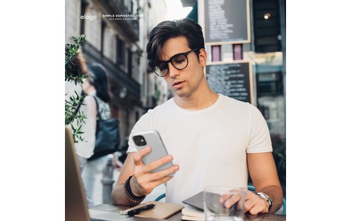 Elago Silicon Case Blanc - Coque pour iPhone 12 mini