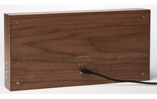 Albert Clock Noyer - Horloge digitale ludique