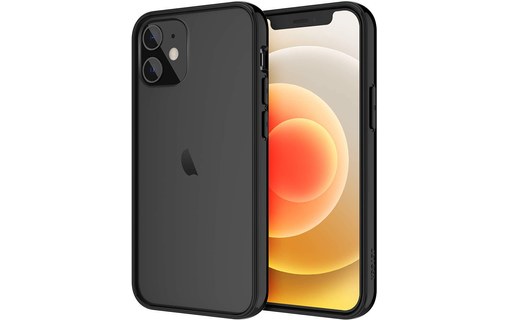 Novodio - Coque pour iPhone 12 mini - Transparent et noir