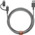 Native Union Belt Cable Universal Zebra - Câble USB Lightning, USB-C, micro-USB