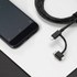 Native Union Belt Cable Universal Zebra - Câble USB Lightning, USB-C, micro-USB