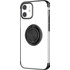 Novodio - Coque souple avec ring pour iPhone 12 mini - Transparent / Noir