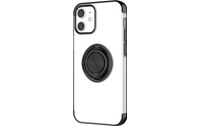 Novodio - Coque souple avec ring pour iPhone 12 mini - Transparent / Noir