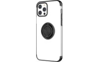 Novodio - Coque souple avec ring pour iPhone 12 & 12 Pro - Transparent / Noir