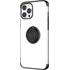Novodio - Coque souple avec ring pour iPhone 12 Pro Max - Transparent / Noir