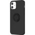 Novodio - Coque en silicone avec ring pour iPhone 12 mini - Noir