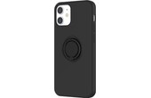 Novodio - Coque en silicone avec ring pour iPhone 12 mini - Noir