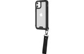 Novodio - Coque avec dragonne pour iPhone 12 mini - Noir / Translucide