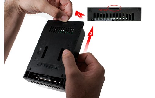 ICY DOCK MB882SP-1S-2B Boîtier convertisseur 3,5" SATA pour disque dur 2,5"/SSD