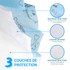 Masque de protection jetable 3 plis pour enfants - Lot de 100 pièces