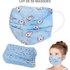 Masque de protection jetable 3 plis pour enfants - Lot de 50 pièces