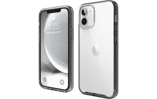 Elago Hybryd Case Transparent / Noir - Coque pour iPhone 12 mini