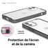 Elago Hybryd Case Transparent / Noir - Coque pour iPhone 12 mini