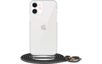 Novodio - Coque pour iPhone 12 mini avec bandoulière - Transparent