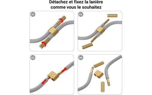 Novodio - Coque pour iPhone 12 Pro Max avec bandoulière - Transparent