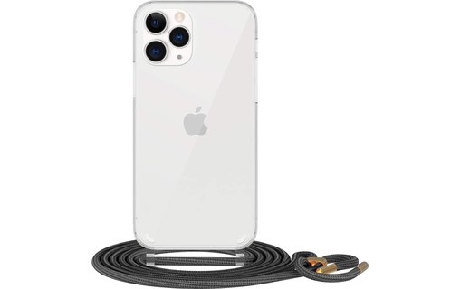 Novodio - Coque pour iPhone 12 & 12 Pro avec bandoulière - Transparent
