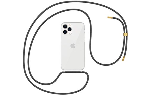 Novodio - Coque pour iPhone 12 Pro Max avec bandoulière - Transparent