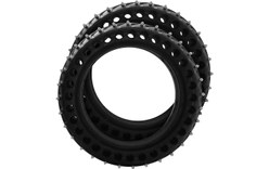 Kit de 2 pneus hiver pleins à crampons amovibles pour trottinette Xiaomi