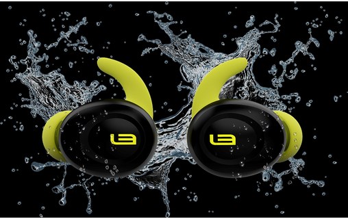 Écouteurs sport LinearFlux HyperSonic Noir, Jaune - Bluetooth