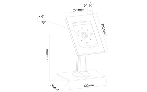 Newstar tablette support pour iPad/ iPad Air/ iPad Pro 9.7"