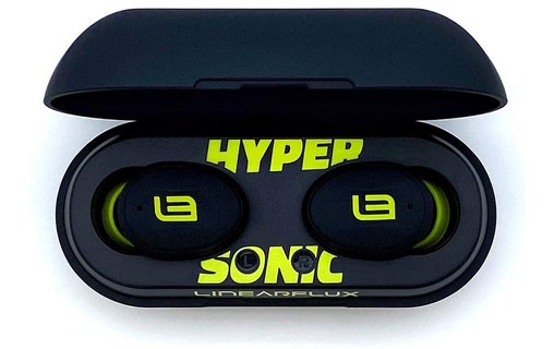Écouteurs sport LinearFlux HyperSonic Lite Noir, Jaune - Bluetooth