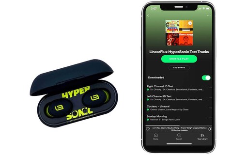 Écouteurs sport LinearFlux HyperSonic Lite Noir, Jaune - Bluetooth
