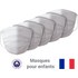 Barral - Lot de 5 masques Enfants lavables & recyclables Made in France - Blanc
