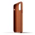 Mujjo Full Leather iPhone Case Tan - Coque cuir pour iPhone 12 / 12 Pro