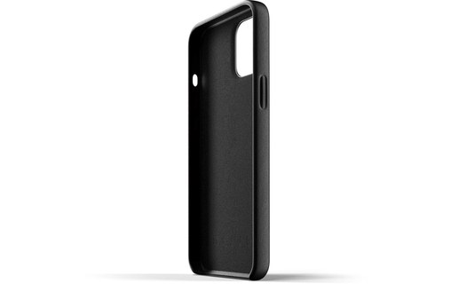 Mujjo Full Leather iPhone Case Noir - Coque cuir pour iPhone 12 Pro Max