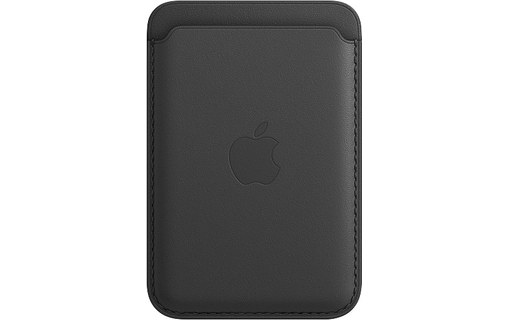 Apple Porte-cartes en cuir avec MagSafe pour iPhone - Noir