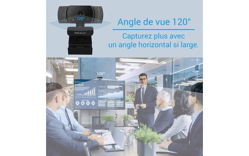MacAlly MZOOMCAM - Webcam USB Full HD 1080p avec micro / Mac et PC