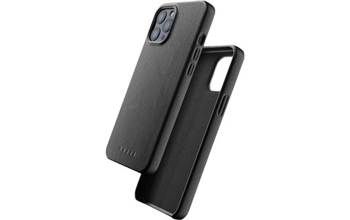 Mujjo Full Leather iPhone Case Noir - Coque cuir pour iPhone 12 mini