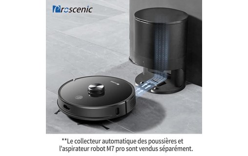 Proscenic Collecteur de poussière automatique pour robot aspirateur M7 Pro