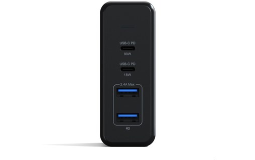 Satechi 108 W Pro - Chargeur 2x USB-C PD 2x USB-A pour MacBook Pro et iPhone