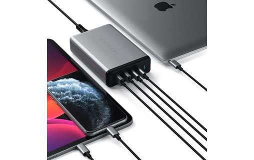 Satechi 108 W Pro - Chargeur 2x USB-C PD 2x USB-A pour MacBook Pro et iPhone