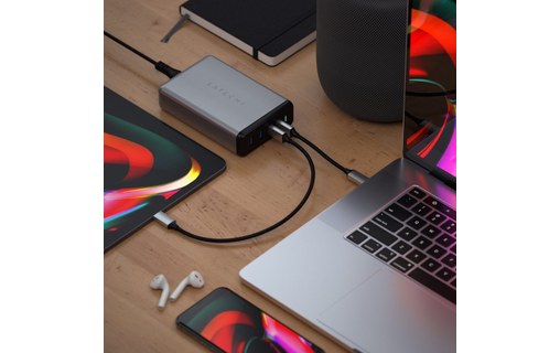 Satechi 108 W Pro - Chargeur 2x USB-C PD 2x USB-A pour MacBook Pro et iPhone