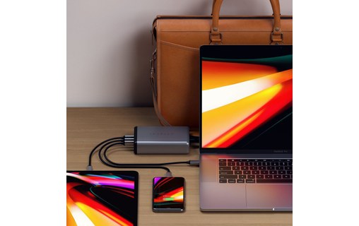 Satechi 108 W Pro - Chargeur 2x USB-C PD 2x USB-A pour MacBook Pro et iPhone