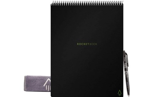 RocketBook Flip Executive Noir (A5) - Carnet à spirales Intelligent Réutilisable