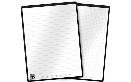 RocketBook Flip Executive Noir (A5) - Carnet à spirales Intelligent Réutilisable