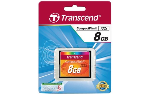 Carte CompactFlash Transcend CF133 8 Go, MLC