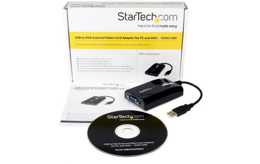 StarTech.com Adaptateur USB vers VGA - Carte vidéo USB externe pour PC et MAC -