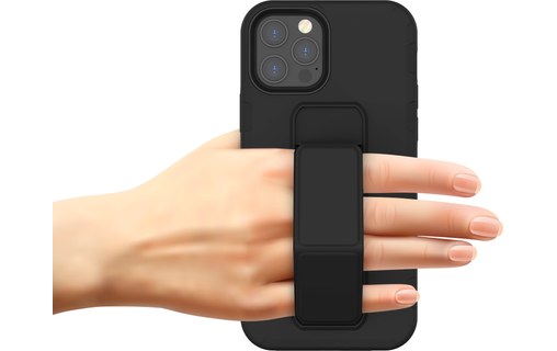 Novodio coque pour iPhone 12 & 12 Pro avec fonction Support - Noir