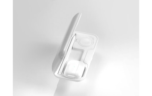 Momax AirBox Blanc - Chargeur sans fil pour produits Apple & batterie 10000 mAh