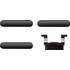 Lot de 4 boutons pour iPhone 8 Plus Noir (Volume, vibreur, power)